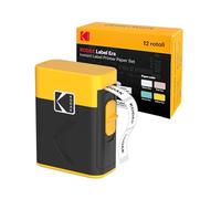 KODAK New Label Era M50 Stampante istantanea per etichette (bianco, stampante con 1 rotolo adesivo Label + 12 rotoli, bianco 9 rotoli, rosa/verde/giallo 1 rotolo ciascuno)