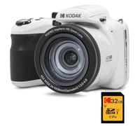 KODAK Pack Digitale Bridge Pixpro Astro Zoom AZ425 + Scheda SDHC 32GB - Fotocamera 20 MP, Zoom 42X, Grandangolo, Schermo LCD 3", Video Full HD 1080p, Batteria Li-ion - Bianco