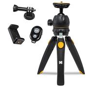 KODAK PhotoGear - Mini treppiede regolabile con telecomando, testa a sfera a 360°, treppiede compatto da tavolo da 22,9 cm, bastone per selfie da 28 cm, gambe a 5 posizioni, piedini in gomma,