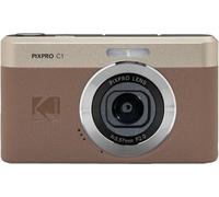 KODAK Pixpro C1 - Fotocamera digitale ultra compatta | 13MP BSI CMOS, zoom 4X, schermo LCD da 2,8", flash LED, marrone