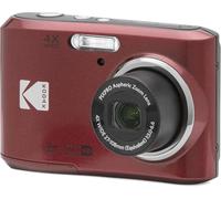 KODAK Pixpro FZ45 - Fotocamera digitale compatta da 16,44 megapixel, zoom ottico 4x, schermo LCD da 2,7 pollici, registrazione video HD 720p, batteria AA inclusa - Rossa