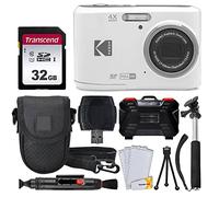 Kodak PIXPRO FZ45 - Fotocamera digitale + scheda di memoria da 32 GB + custodia per fotocamera + monopiede estensibile + penna per la pulizia dell'obiettivo + pellicole protettive per schermo LCD +