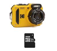 KODAK Pixpro Pack WPZ2 + 1 Scheda SD, Fotocamera Digitale Compatta 16M Pixel, Impermeabile fino a 15m, Antiurto, Video 720p, Schermo LCD 2,7 - Batteria Li-ION - Giallo