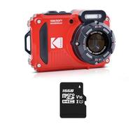 KODAK Pixpro Pack WPZ2 + 1 Scheda SD, Fotocamera Digitale Compatta 16M Pixel, Impermeabile fino a 15m, Antiurto, Video 720p, Schermo LCD 2,7 - Batteria Li-ION - Rosso