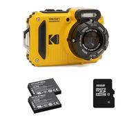 Kodak Impermeabile WPZ2 giallo zoom 4x, WiFi + batteria extra + scheda di memoria da 16 GB