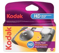 Kodak Power Flash Single Use Camera Compact film camera 35 mm Nero, Argento, Giallo