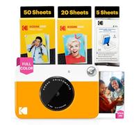 KODAK Printomatic Fotocamera - 75 Fogli - Stampa Zink 2x3” - 5MP, Portatile - Gialla, Fotocamera + 75 fogli
