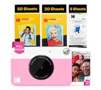 KODAK Printomatic Fotocamera - 75 Fogli - Stampa Zink 2x3” - 5MP, Portatile - Rosa, Fotocamera + 75 fogli