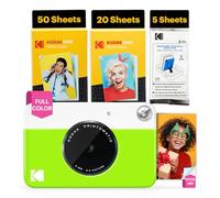 KODAK Printomatic Fotocamera - 75 Fogli - Stampa Zink 2x3” - 5MP, Portatile - Verde, Fotocamera + 75 fogli