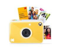 KODAK Printomatic+ - Fotocamera digitale a stampa istantanea, 10 MP, con indicatore di stato a LED RGB interattivo, stampa foto a colori su carta fotografica Zink con retro adesivo, 5 x 7,6 cm, facile