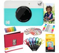 KODAK Printomatic Fotocamera istantanea (Blu) Pacchetto Artistico + Carta Fotografica Zink (20 Fogli) e Altro