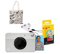 Kodak Printomatic Fotocamera istantanea (Grigio) Starter kit con borsa a tracolla