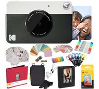 KODAK Printomatic Fotocamera istantanea (Nero) Pacchetto all-Inclusive + Carta F