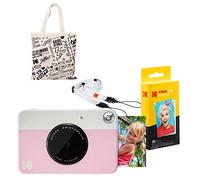 Kodak Printomatic Fotocamera istantanea (Rosa) Starter kit con borsa a tracolla