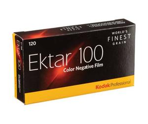 Kodak Professional Ektar 100 Color Negative Film (120 Roll Film, 5-Pack)