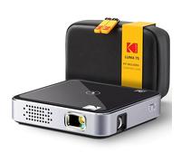 Kodak Proiettore tascabile ultra mini ricaricabile - DLP Pico Black Display da 100 pollici, HDMI/USB/Micro SD, altoparlante integrato e custodia per il trasporto