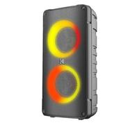 KODAK PRPS-1775 - Altoparlante portatile per party doppio Woofer da 4", Bluetooth, TWS, USB/TF, ingresso AUX e microfono karaoke, effetti luminosi da discoteca, batteria da 3000 mAh, microfono