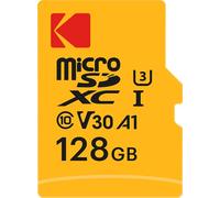 Kodak - Scheda di memoria Micro SD 128 GB UHS-I U3 V30 A1 microSDHC/XC, velocità di lettura 95 MB/s, velocità di scrittura massima di 85 MB/s, archiviazione aggiuntiva dispositivi multimediali