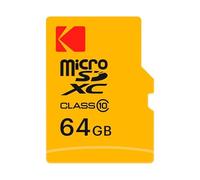 Kodak - Scheda di memoria microSD da 64 GB, classe 10, con adattatore SD
