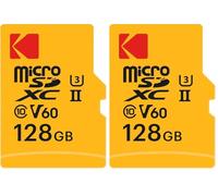 Kodak - Scheda MicroSD da 128 GB, UHS-II U3 V60, ad alta velocità, 300 MB/s in lettura, 160 MB/s in scrittura, video 4 K/8 K, ideale per fotografia e videografia, adattatore SD incluso
