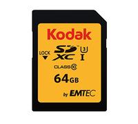 Kodak - Scheda di memoria SDXC 64 GB, classe 10, U3, 64 GB, SDXC UHS-I, classe 10, 64 GB, SDXC, classe 10, UHS-I, 95 MB/s, colore nero