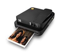 KODAK Smile Classic Camera Istantanea Digitale, Foto 16MP, Bluetooth, 35 Stampe/Carica, con Confezione Carta 3.5x4.25 inch, ZINK e Cornici Adesive, Nero