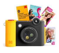 KODAK Smile+ Fotocamera Digitale Istantanea 2-in-1 e Stampante Fotografica Wireless Bluetooth, 10 MP, Obiettivo Rotante con Effetti Speciali, Foto Zink 2x3" (5,1x7,5 cm) con Retro Adesivo, Nero