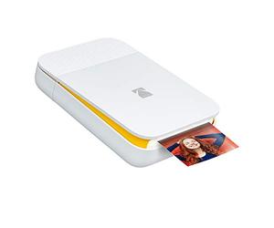 KODAK Smile Stampante Digitale Istantanea, Mini Stampante Bluetooth Pop-Open per iOS e Android, Modifica, Stampa e Condivisione Foto ZINK 2x3 con App Smile, Bianco/Giallo