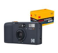 KODAK Snapic A1 35mm Film Camera 35mm, Riutilizzabile, 2-Zone Focus, Leggero, Compatto (Bundle con 24exp Film, Rhino Grigio)