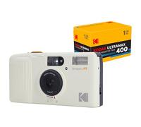 KODAK Snapic A1 35mm Film Camera 35mm, Riutilizzabile, 2-Zone Focus, Leggero, Compatto (Film & Batteria AAA non Inclusi) (Bundle con 24exp Film, Avorio Bianco)