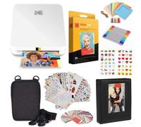 KODAK Stampante fotografica mobile istantanea Step Slim - Kit: confezione da 20 fogli di carta Zink, custodia, album fotografico, pennarelli, set di adesivi