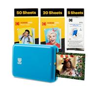 KODAK Step Stampante Foto - 75 Fogli - Mini Wireless - Zink 2x3” - Bluetooth - Blu, Stampante + 75 fogli