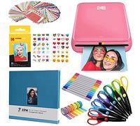 KODAK Step Stampante fotografica istantanea con Bluetooth/NFC, tecnologia ZINK e app KODAK per iOS e Android (rosa) Scrapbook Bundle