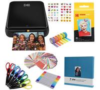 KODAK Step Stampante fotografica wireless portatile con tecnologia ZINK Zero Ink (Nero) Pacchetto scrapbook