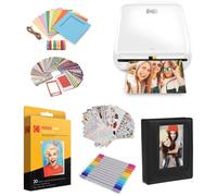 Kodak Stampante mobile Step – Tecnologia Zink, Kodak App – Confezione regalo Bianco