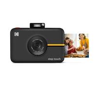 KODAK Step Touch | Fotocamera digitale 13 MP a stampa istantanea, touchscreen LCD da 3,5", video HD 1080p, zoom ottico 10x, specchio selfie, suite editing, tecnologie Bluetooth e ZINK Zero Ink | Nero