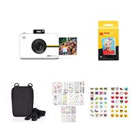 KODAK Step Touch Fotocamera Digitale a Stampa Istantanea da 3.5” LCD Touchscreen Display (Bianco) Gift Bundle