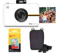 KODAK Step Touch Fotocamera digitale con stampa istantanea da 13 MP, touchscreen LCD da 3,5 pollici (Bianca) Pacchetto viaggio