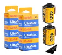 Kodak Ultramax 400 - Pellicola da 35 mm, confezione da 6 pezzi, 36 pezzi per fotocamera da 35 mm, pellicola Kodak da 35 mm, pellicola Kodak, panno in microfibra Balveli da 35 mm, pellicola per