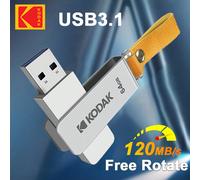 KODAK USB Flash Drive 512GB 256GB 128GB 64GB K133 Mini metallo Pendrive USB3.1 Memory Stick ad alta velocità Unidad Flash per PC portatile 64G,128G,256GB,512GLega di zinco