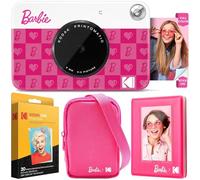 KODAK x Barbie Printomatic Fotocamera Digitale a Colori Bundle Deluxe: Stile Iconico + Custodia Deluxe, Album Fotografico Barbie e Carta Zink (20 Fogli)