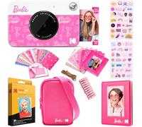 KODAK x Barbie Printomatic Fotocamera Digitale a Colori Bundle Regalo: Stile Firma + Custodia Barbie, Album Fotografico, Adesivi, Cornici Appese, 50 Adesivi e Carta Zink 20 Fogli, Pacchetto regalo