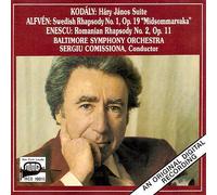Kodaly: Hary Janos Suite; Alfven: Swedish Rhapsody; Enescu: Romanian Rhapsody No. 2 - Baltimore Symphony Orchestra, Sergiu Comissiona