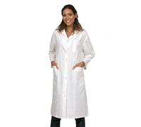 KODAMA Camice da Laboratorio Donna 100% Cotone - Bottoni Automatici - Camice Medico e Farmacista per Donne, Camice Infermiera, Camice Chimico per Studenti e Uso Scolastico