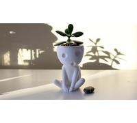 Kodama Planter - Vaso da interni ispirato allo Studio Ghibli - Decorazione - Mini fioriere per piante grasse - Baumgeister - Kooki & Keera (L - 18 cm (7,09 pollici)