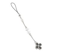 Kodbww Ciondolo a forma di quadrifoglio, per cellulare, portachiavi con ciondolo a forma di fiore anime, in lega, da appendere allo zaino, alla borsa