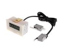 Kodbww Punzonatrice elettronica LCD digitale del contatore della perforazione di 5 cifre del contatore della perforazione con microswitch di prossimità induttiva h