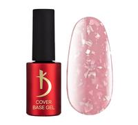 Kodi Professional Smalto Semipermanente - Rosa Beige Brilliante Fiocchi Camuffato - Smalti Semipermanenti per Unghie Gel -7ml- Base Gel Cover Pink Beige Flakes - Base Coat