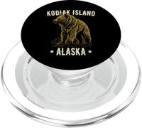 Kodiak Island Alaska USA Grizzly Bear Design stile vintage PopSockets PopGrip per MagSafe