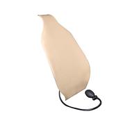 Kodxylytix Cuscino di supporto lombare per auto, durevole, universale, confortevole, schienale ad aria, beige, 80 x 32 cm